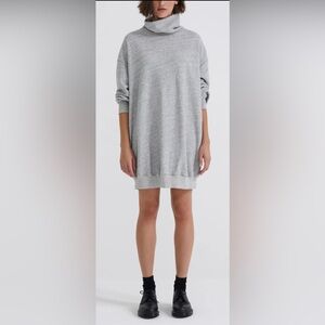Adriano Goldschmied‎ Dahlia Women’s Gray Funnel Neck Sweatshirt Dress Sz Medium